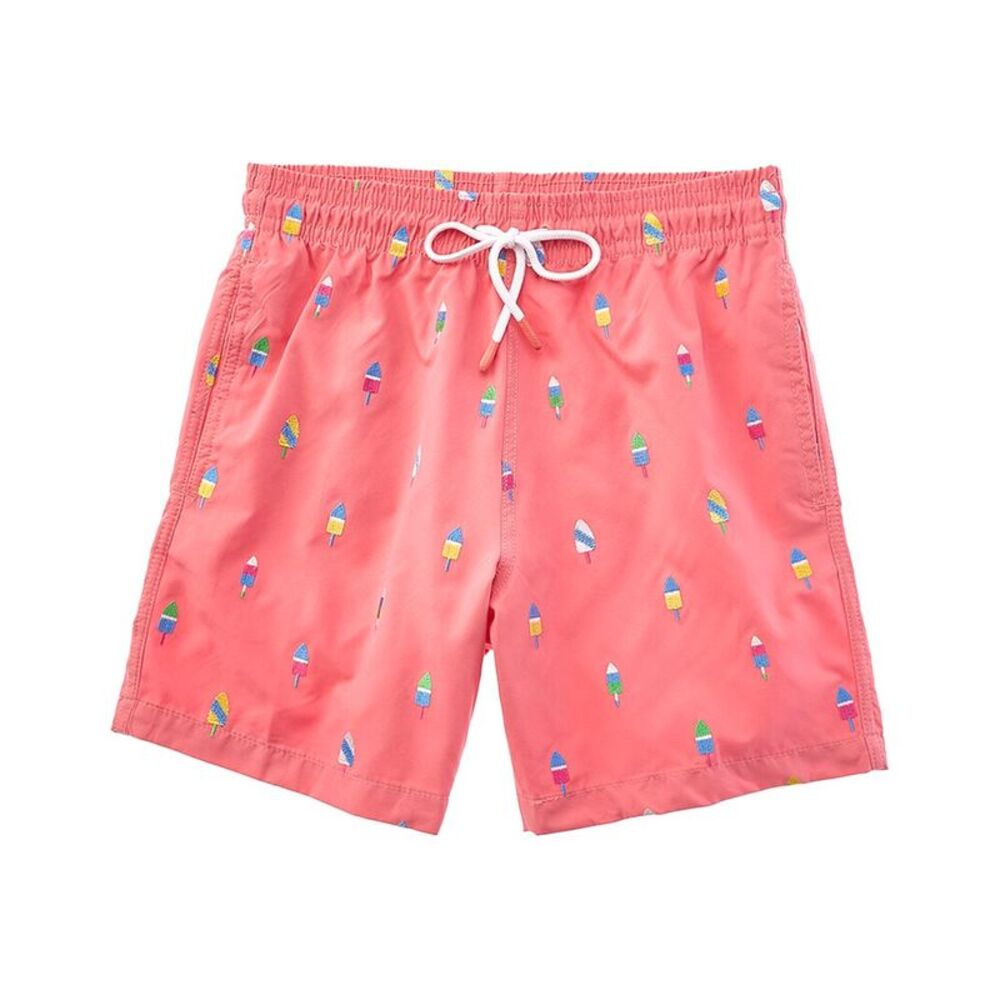 Trunks Surf & Swim Co. Mens  Sano Swim Short, Pink